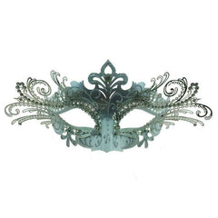 Venetian Mask with Metal Laser Cut Out