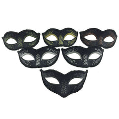 Venetian Style Black Glitter Mask