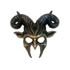 Venetian Style Goat Horn Mask