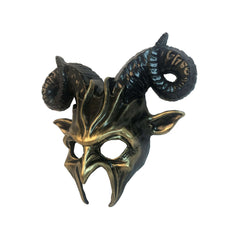 Venetian Style Goat Horn Mask