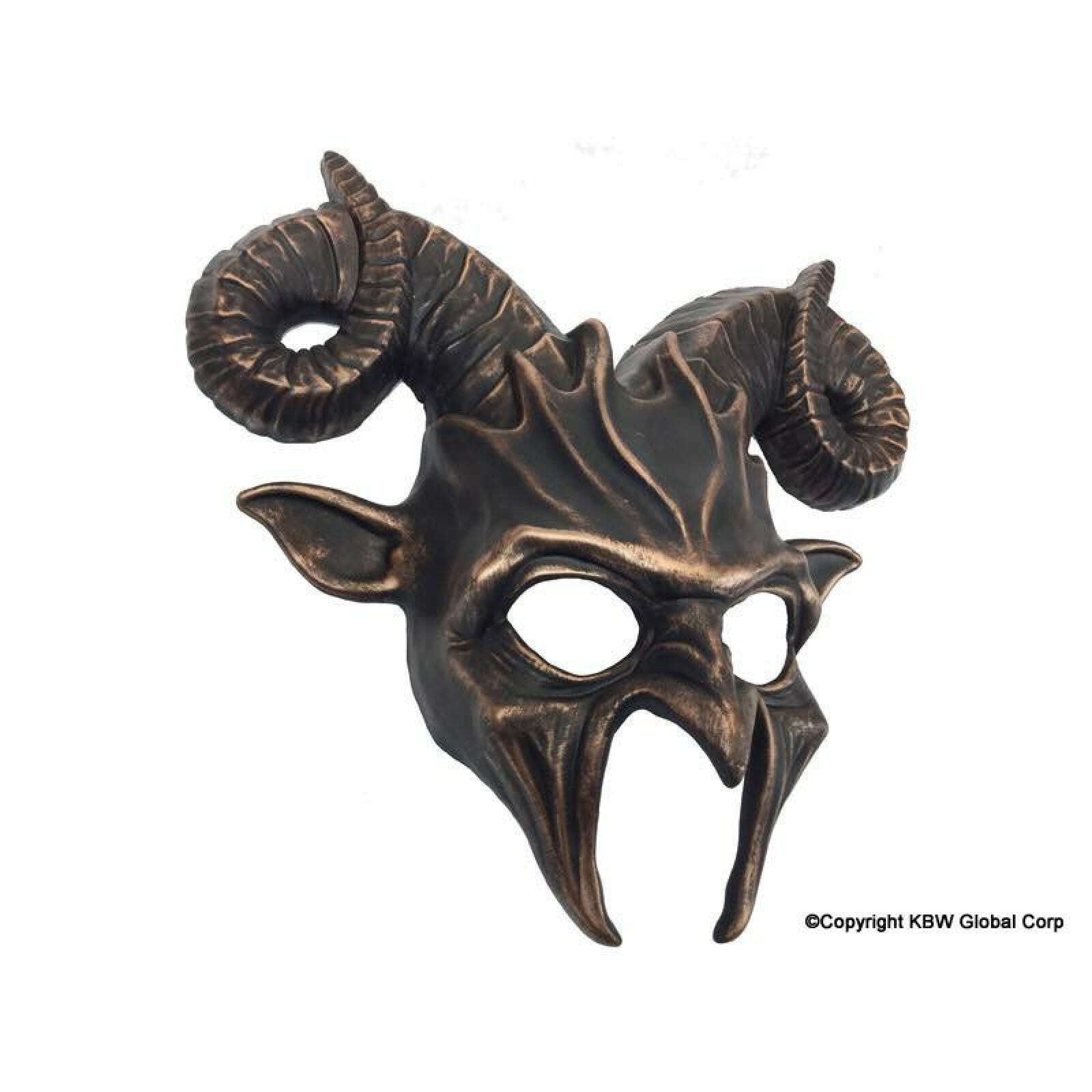 Venetian Style Goat Horn Mask