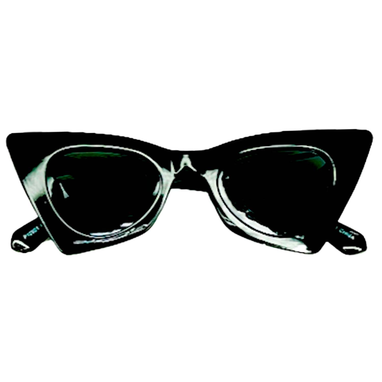 Cat Shape Sharp Look Bright Cool Arms Sunglasses