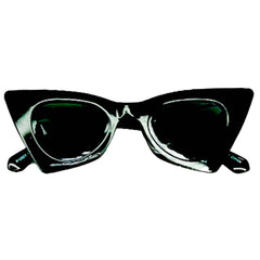 Cat Shape Sharp Look Bright Cool Arms Sunglasses