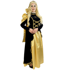 Victorian Royal Gold Lady Women's Costume