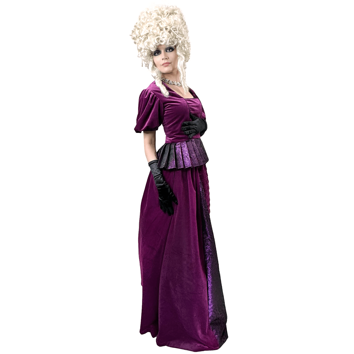 Victorian Velvet Purple Queen Adult Costume