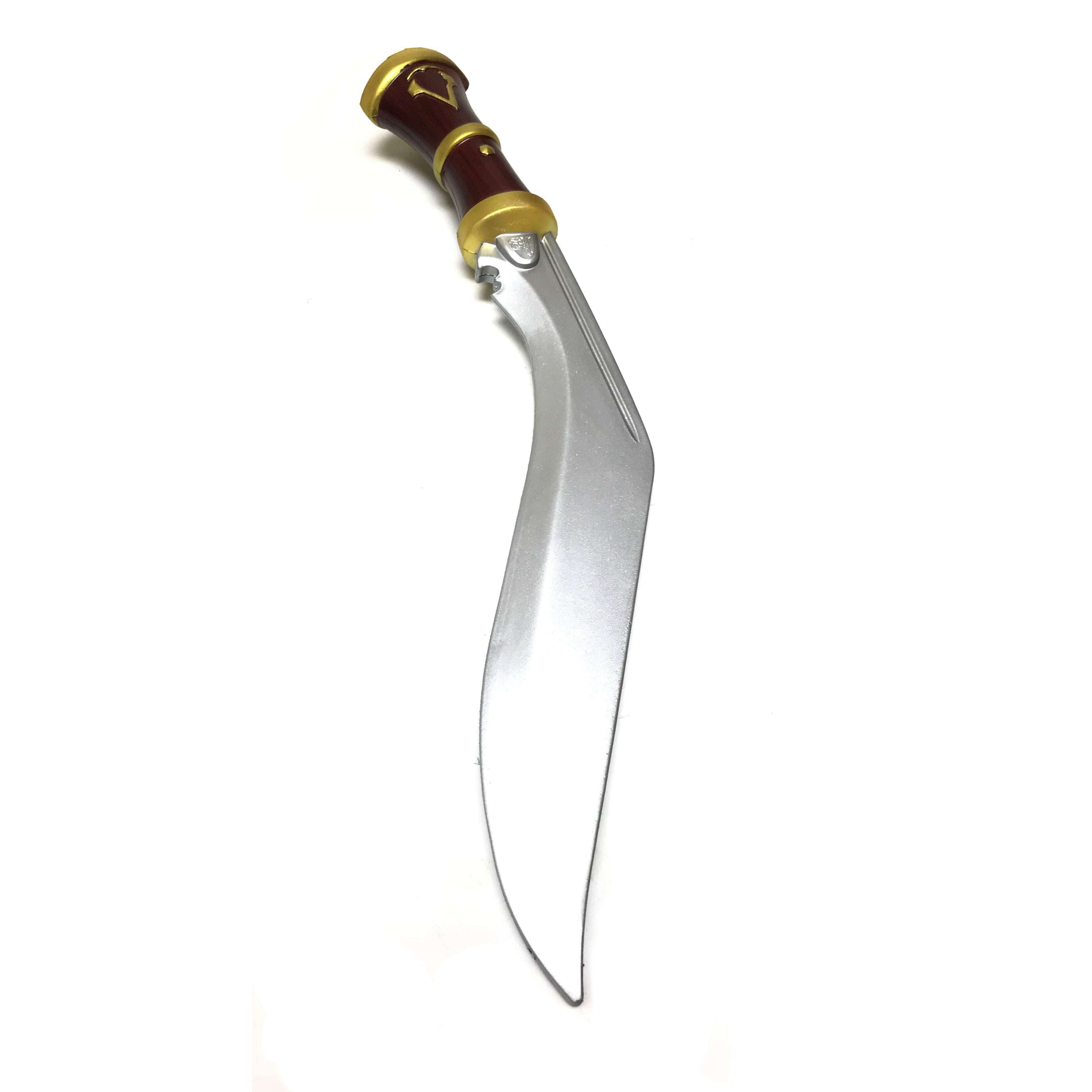 Video Game Foam Rubber Curved Kukri Blade Knife