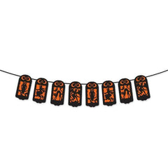 Vintage Halloween Streamer-Silhouettes