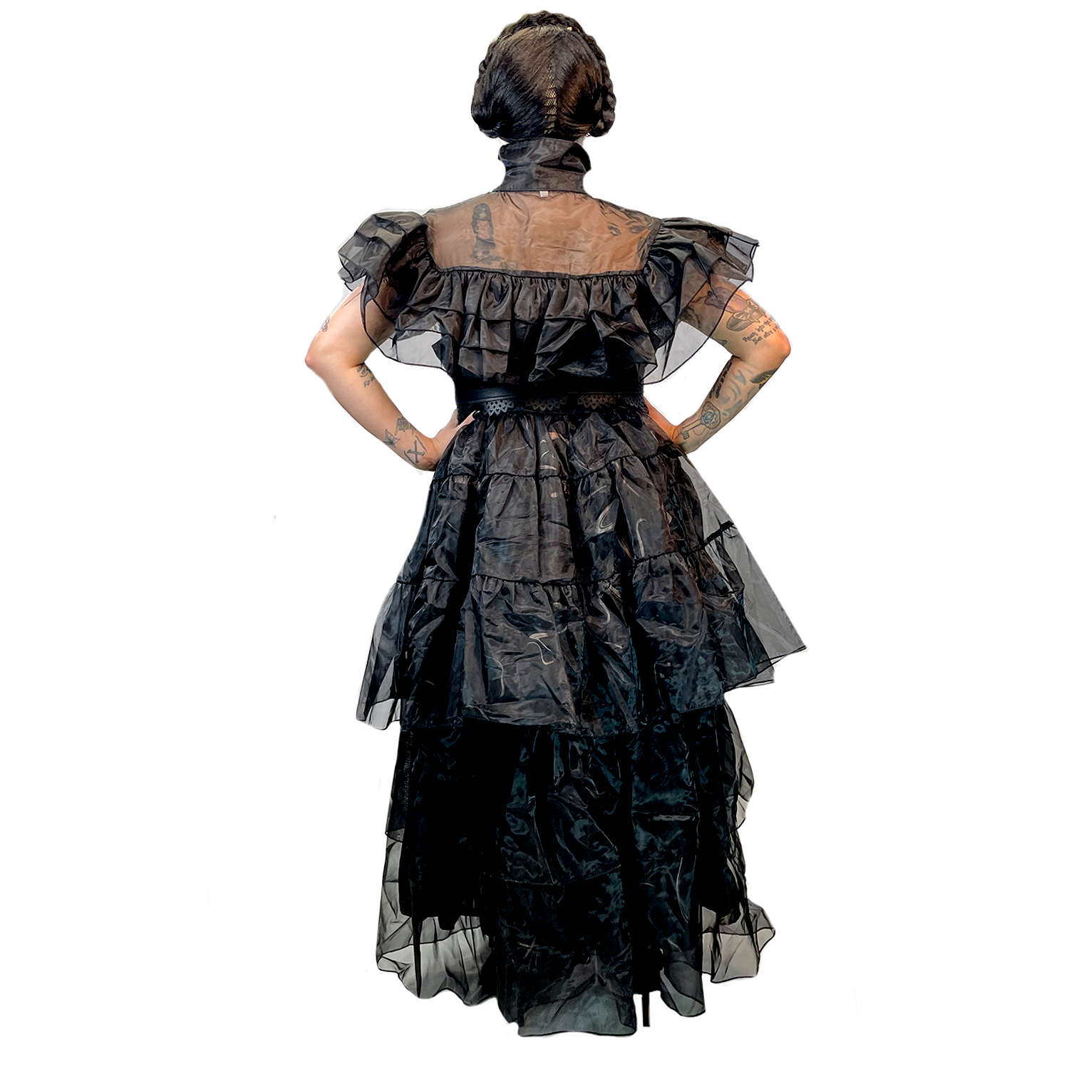 Hkiytime Wednesday Addams Costume Kid Girl Dress Cosplay Party Child Girls  black dress 3-12Y - Walmart.com