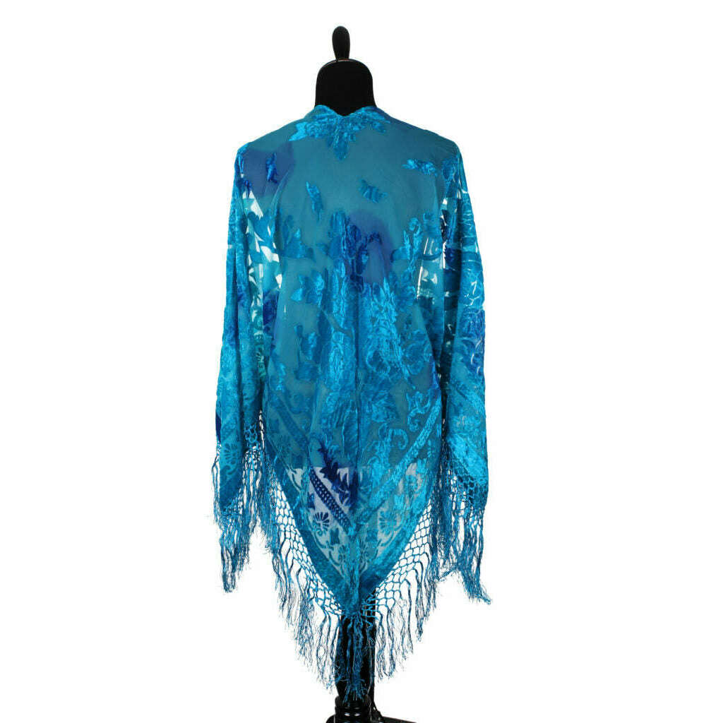 Whimsical Fringe Shawl Poncho