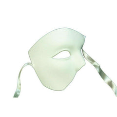 White Phantom Plaster Half Mask