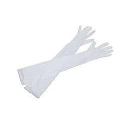 White Shoulder Length Gloves