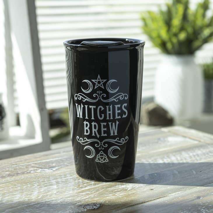 Witches Brew 12oz Ceramic Travel Mug