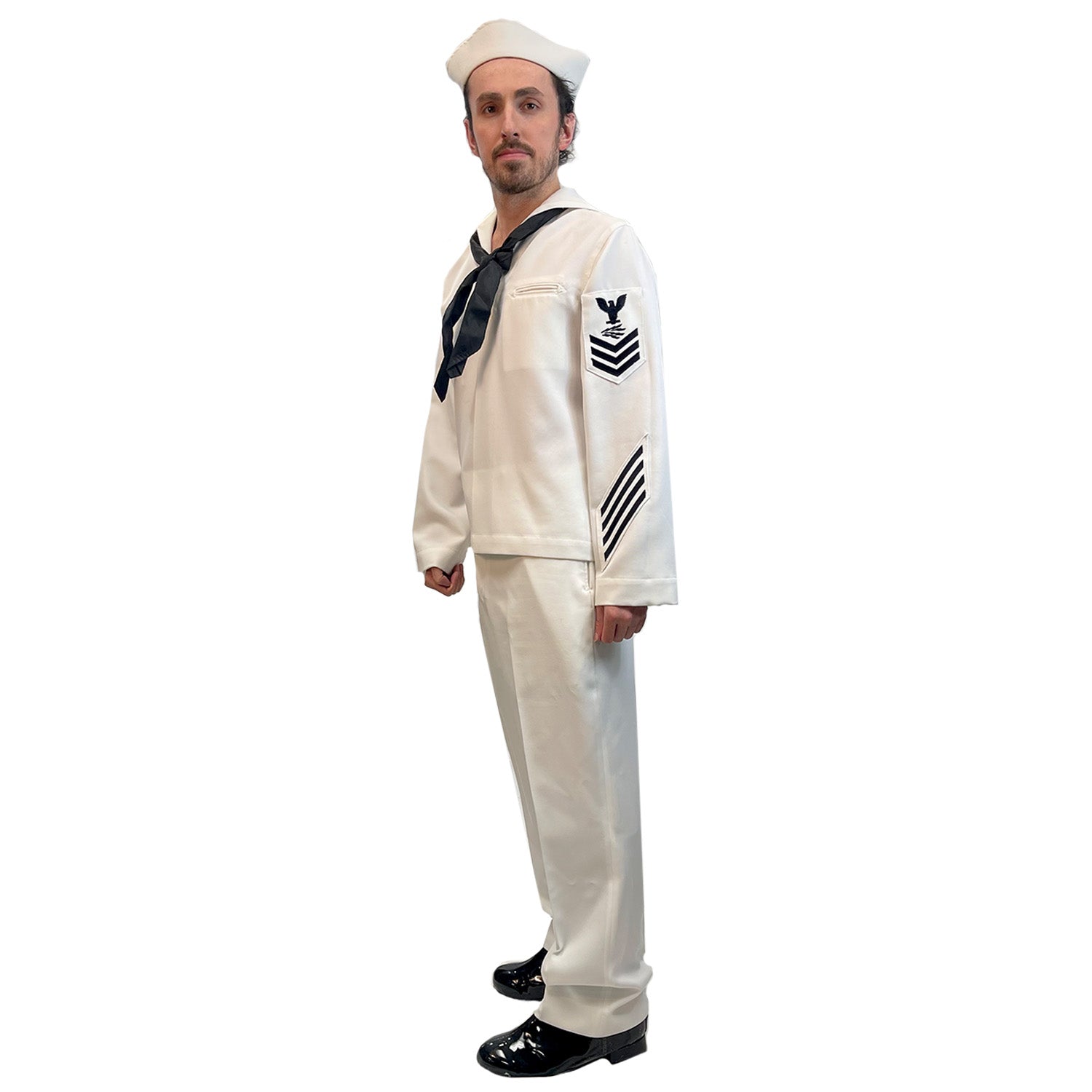 Stage Quality USN Navy White Cracker Jack Adult Uniform Costume
