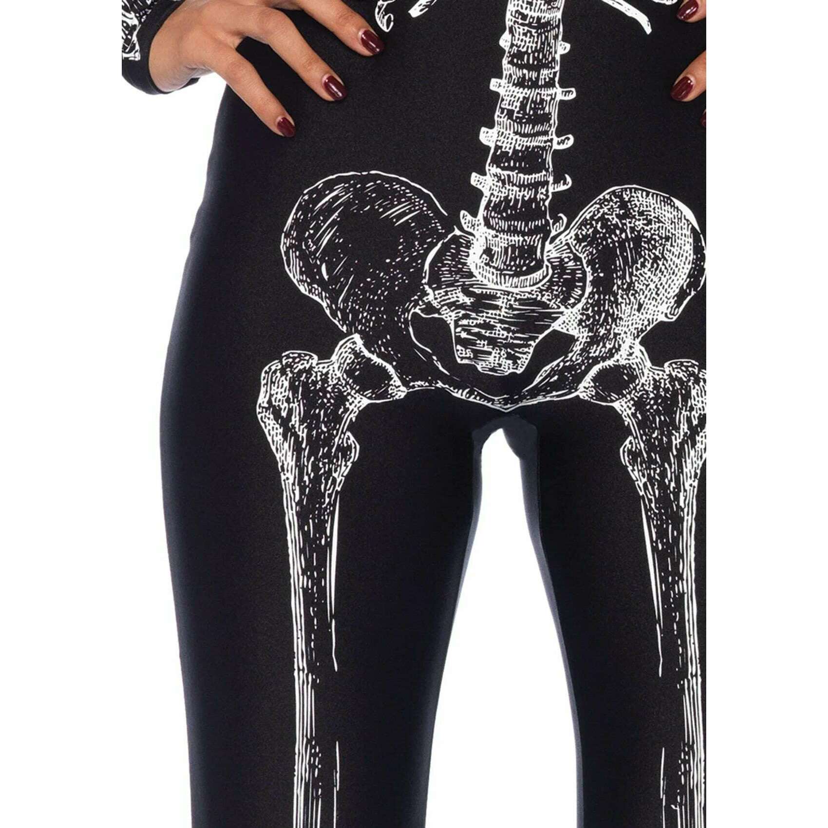 X-Ray Skeleton Catsuit Unitard Adult Costume