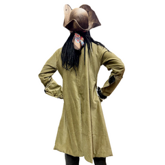 Captain Mings Muted Gold Long Pirate Coat