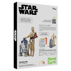 Star Wars R2-D2 & C-3PO 3D Laser Cut Model Kit Gift Set