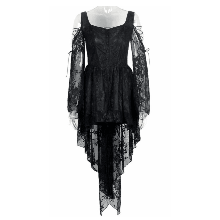 absolutely unforgettable black lace off the shoulder dress Black Off-Shoulder Dress with Lace AbracadabraNYC