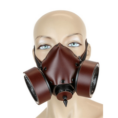 Brown Latigo Leather Gas Mask