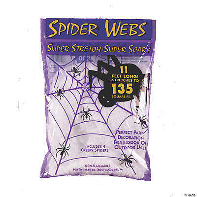 Stretchy White Spider Webs