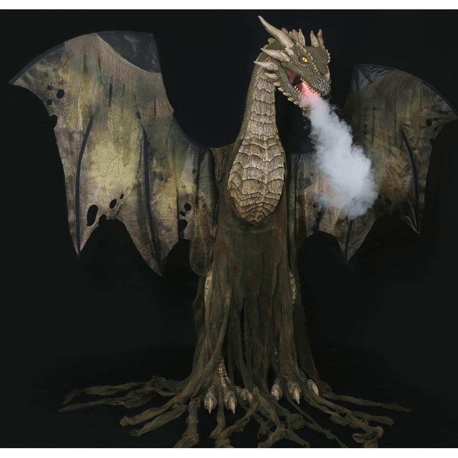 7' Forest Dragon Animated Prop
