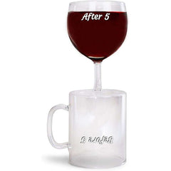The Before & After 5 Coffee & Wine Glass