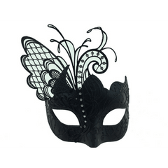 Venetian Mask w/ Laser Cut Butterfly Wings