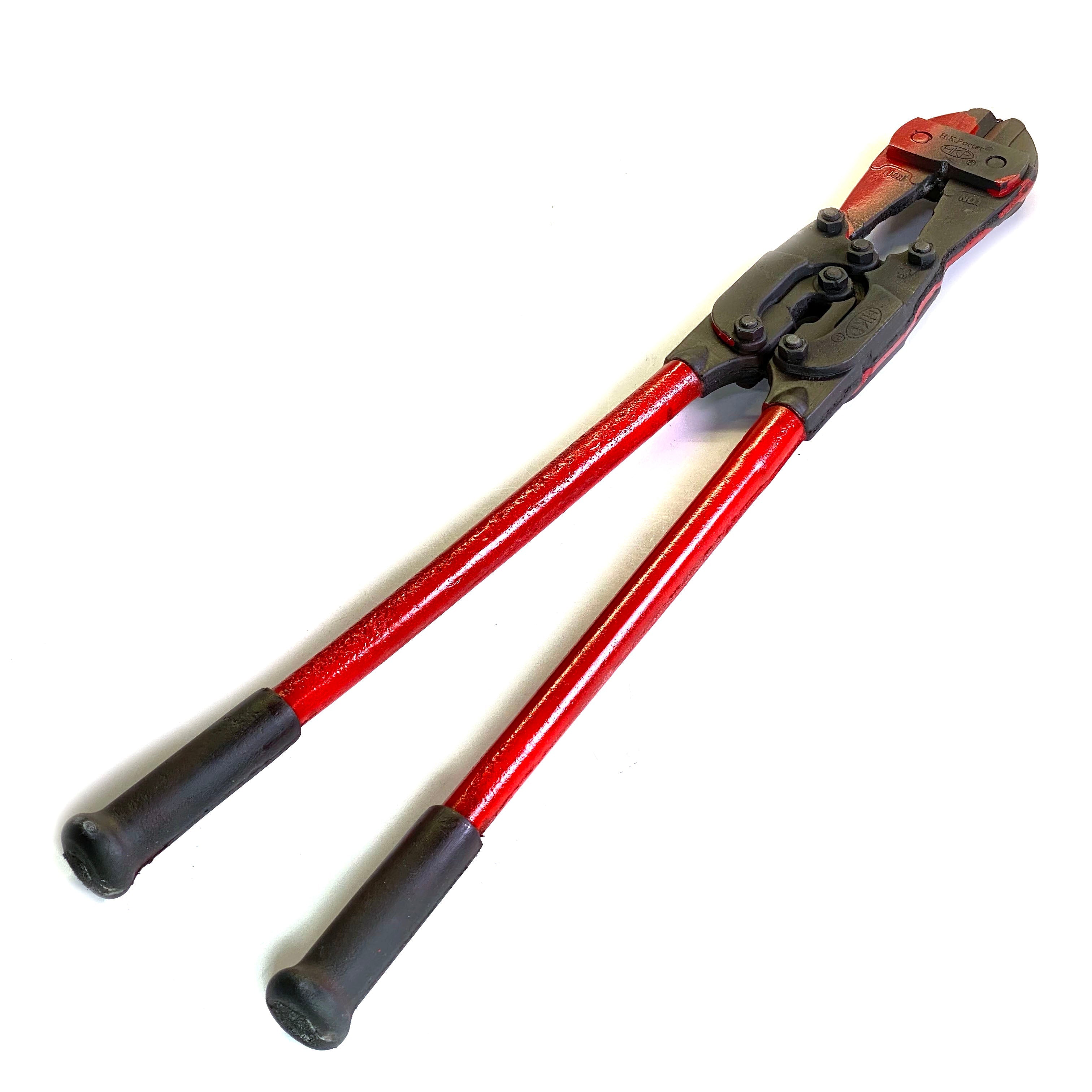 24 Inch Double Compound Bolt Cutters Foam Rubber Flexible Action Prop - BLOODY - Bloody Black and Red