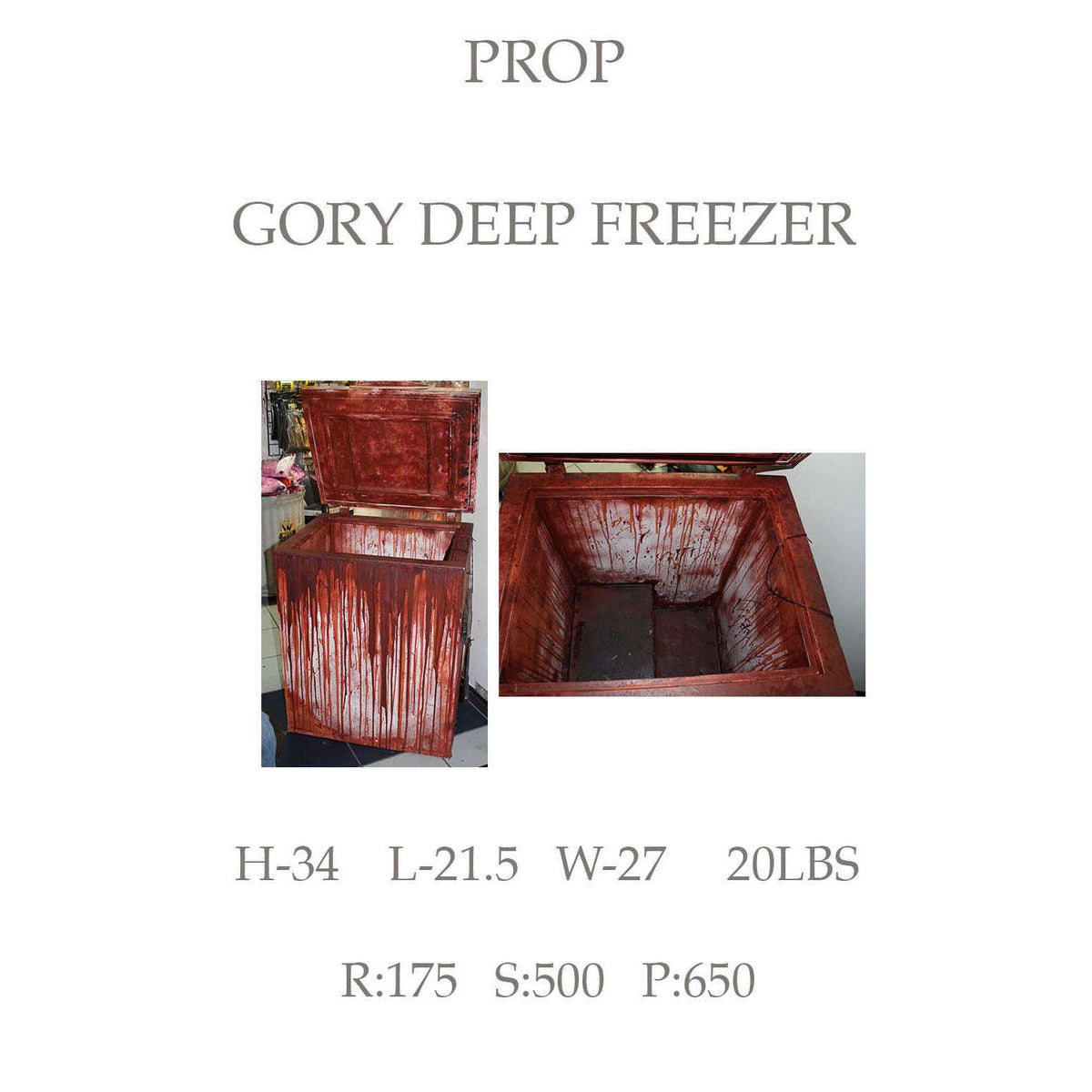 Gory Deep Freezer - High End Prop