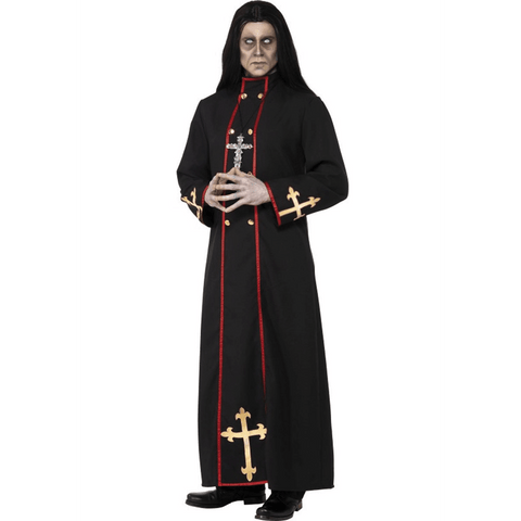 Minister of Death Religious Robe w/ Crosses Adult Costume – AbracadabraNYC