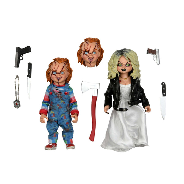 Bride of Chucky – 8″ Scale Clothed Figure – Chucky & Tiffany 2-Pack  Collectible