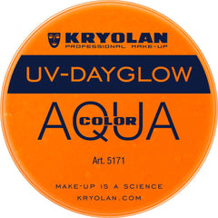 Kryolan 8ml Water Activated UV Dayglow Aquacolor Makeup