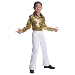 Golden Disco Holographic Child Shirt