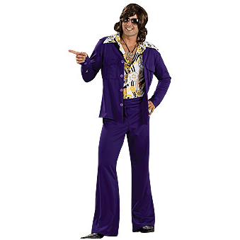 Groovy Purple Leisure Suit Adult Costume