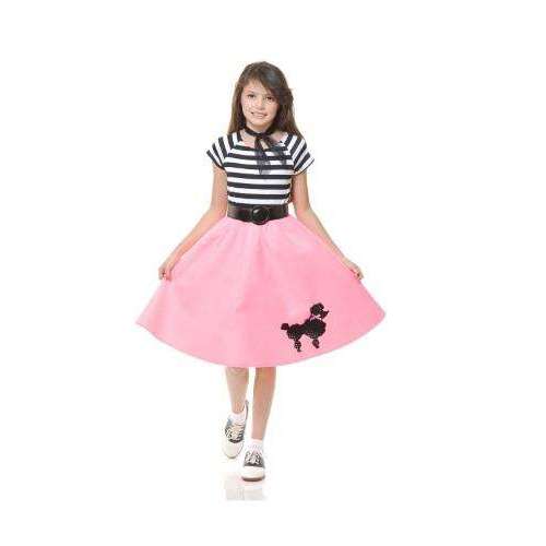 50s Style Pink Child's Poodle Skirt