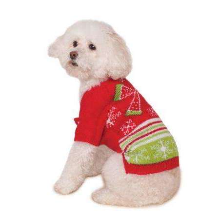 Ugly Christmas Sweater W/ Bow for Dogs & Pets