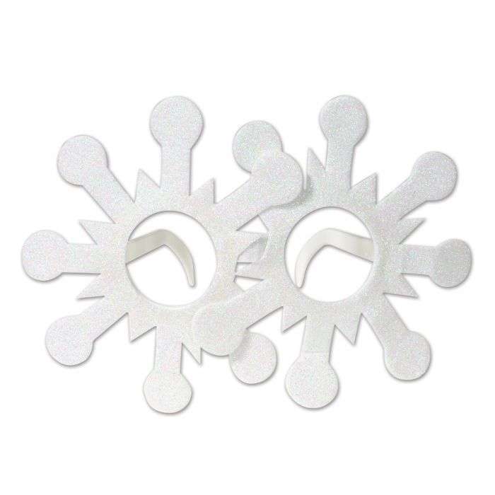 Glittered Snowflake Glasses