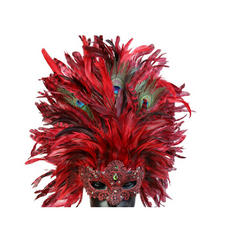 Venetian Party Mask with Feathers