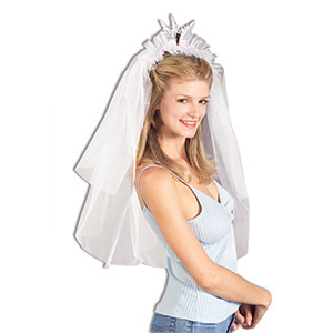Bride To Be White Party Veil