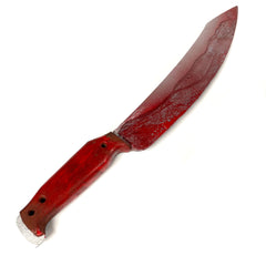 Large Plastic Curved Machete Survival Knife FX Prop - BLOODY - Bloodied