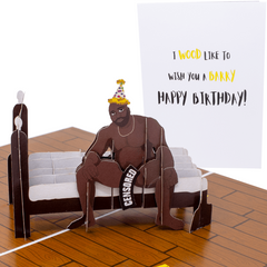 Barry Happy Birthday Inappropriate 3D Greeting Card
