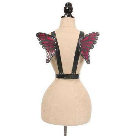 Vegan Leather Wing Harness