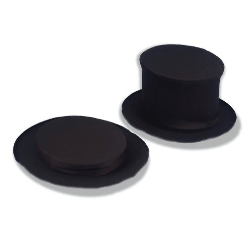 Black Leatherlike Magic Pop Up Hat