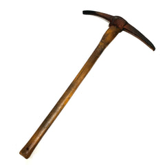 Foam Rubber Large Mining Pick Axe Stunt Prop - RUSTY - Rusty Head with Aged Handle