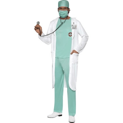 Deluxe Doctor Scrubs Adult Costume