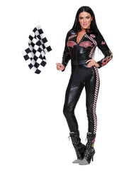 Start Your Engines Women's Sexy Racecar Driver Costume