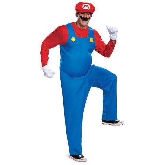 Deluxe Super Mario Brothers Mario Adult Costume
