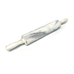 Foam Rubber Rolling Pin Prop - WHITE MARBLE - White Marble