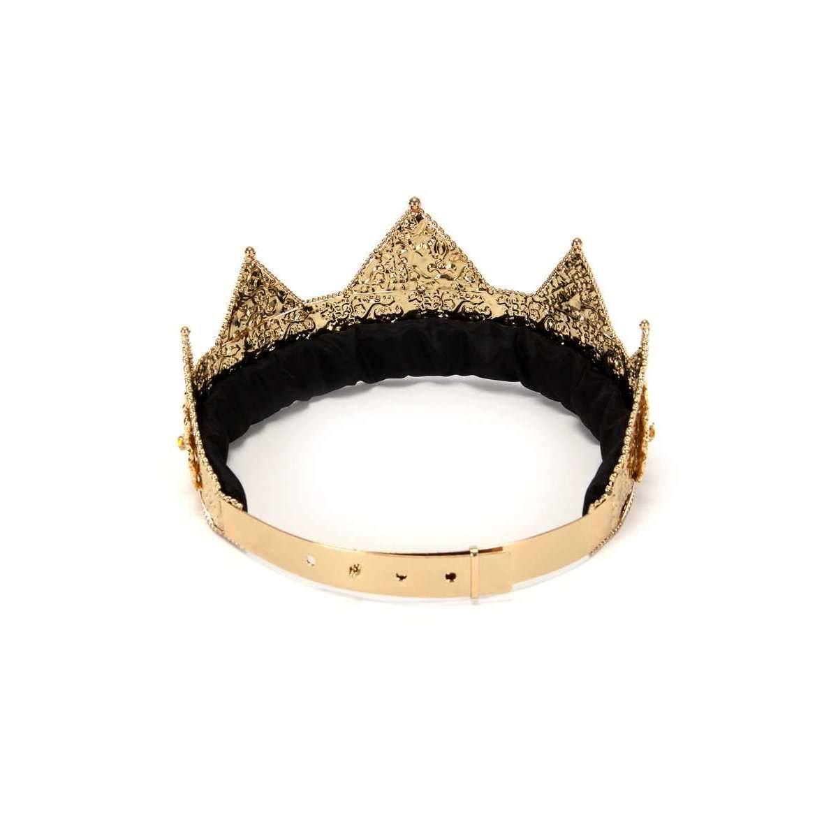 Gold Ladies Pointed Crown Adjustable 3"