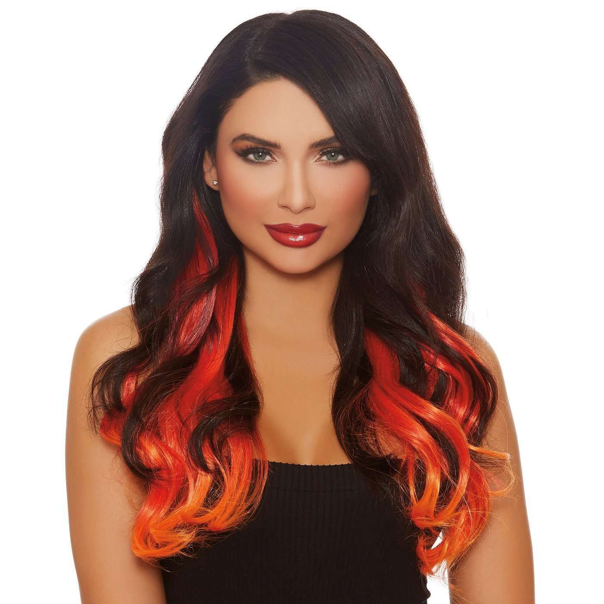Multi-toned Long wavy Layered Three-Piece Hair Extensions