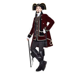 Pirate Jacket and Vest Two Piece Set